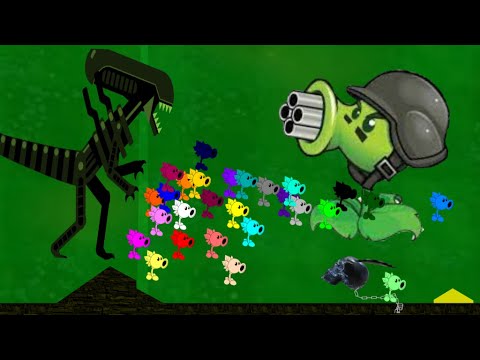 If plant zombie Was An Alien ,RUN...( Aliens in the garden ) Plant vs Zombie - marble race Survival