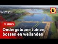 DRONEBEELDEN: HOOG WATER in Brabant door REGEN! | Omroep Brabant