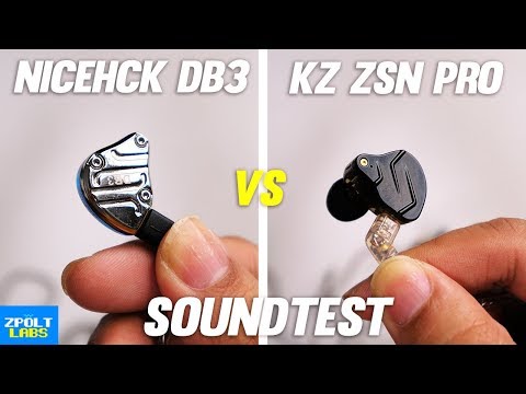 NiceHCK DB3 Soundtest vs KZ ZSN Pro! - $20 Battle! ( Woah )🔥