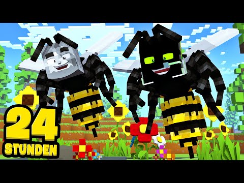 24 STUNDEN als BIENEN LEBEN! - Minecraft [Deutsch/HD]