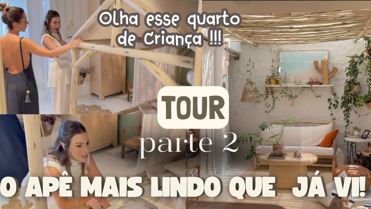 Tour Apê Boho Inspirador c/ quarto de criança mais lindo!! Julie Couto, parte 2