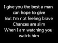 Watching You Watch Him lyrics 