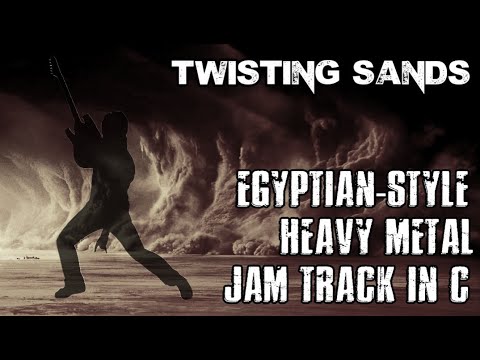 Twisting Sands - Egyptian Style Heavy Metal Jam Track in C
