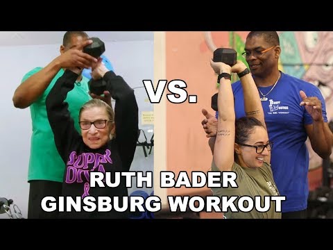 I Tried Ruth Bader Ginsburg's Workout WITH HER ACTUAL TRAINER!