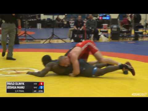 97 1/4 Final - Pavlo Olinyk (Ukraine) vs. Joshua Manu (Navy-Marine Corps Mat Club)