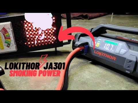 Gens Ace &amp; Tattu Powerbank / Jump Starteris Lokithor JA301 20000mAh, 2000A su kompresoriumi 10-150 PSI video