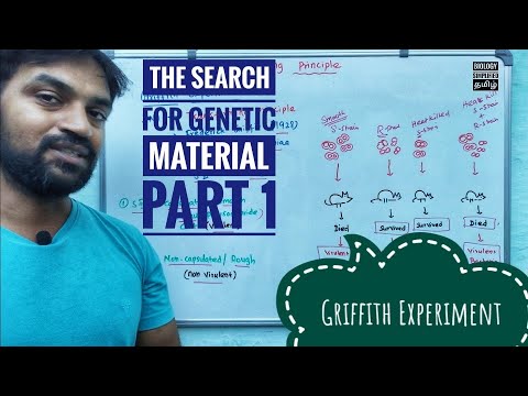 Griffith experiment | The search for Genetic Material - Part 1 | V Senthilnathan