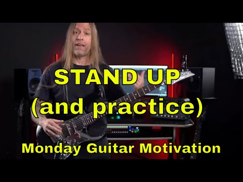 Monday Guitar Motivation: Stand up When You Play Guitar (and Guitar Strap Tips)