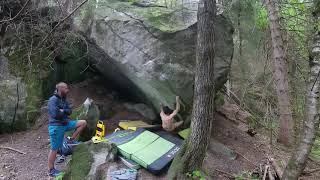 Video thumbnail of Sky Dive, 8a+. Val Daone