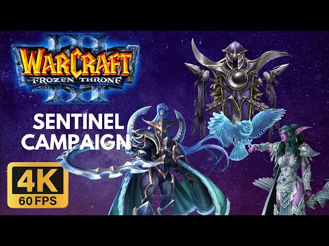 Warcraft III: The Frozen Throne In 4K 60FPS Sentinel Campaign Gameplay (No Commentary, PC)