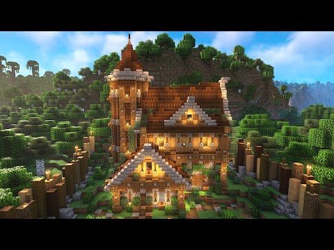 How to Build a Forest Base in Minecraft WITH World Download in Bedrock & Java