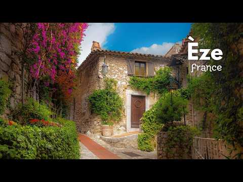 ÈZE VILLAGE FRANCE - TOO BEAUTIFUL TO MISS - MEDIEVAL STONE VILLAGE IN A QUIET MORNING