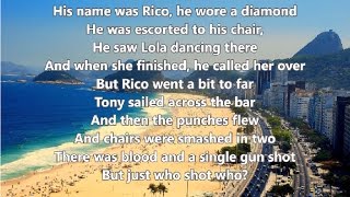 Copacabana - Barry Manilow - Lyrics