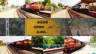 preview picture of video 'Back 2 Back Speedy Action by DIESEL's at Alwal || Late RUNNING TRAINS on a RAMPAGE || IndianRailways'