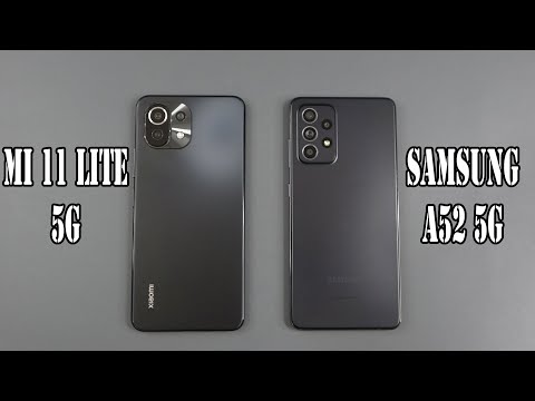 Xiaomi Mi 11 Lite 5G vs Samsung Galaxy A52 5G | SpeedTest and Camera comparison