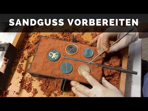 Schmuck und Kunst in Handarbeit - Sandguss vorbereiten