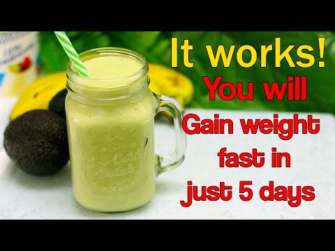 HOW TO GAIN WEIGHT FAST FOR SKINNY GIRLS AND GUYS | WEIGHT GAIN SMOOTHIE  | GAIN WEIGHT IN 5 DAYS