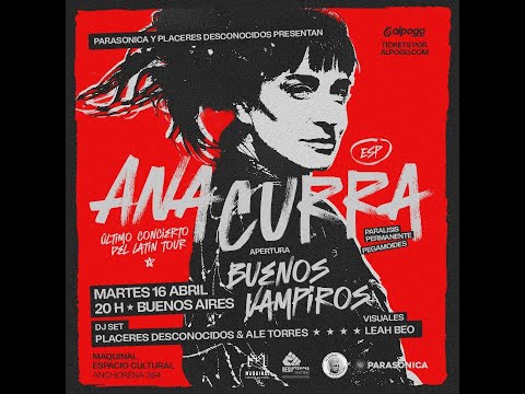 Ana Curra. Buenos Aires, 2024. Concierto en sala Maquinal.