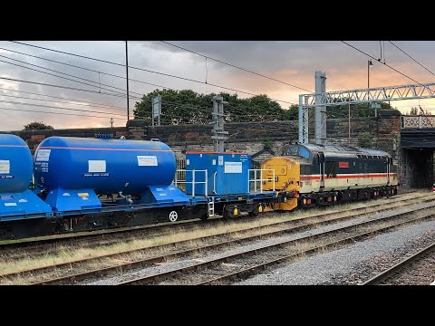 37419 Arrives In Carlisle With RHTT Wagons!! (SHUNTING, With Class 37 AND Class 57!!) | 3/8/23.