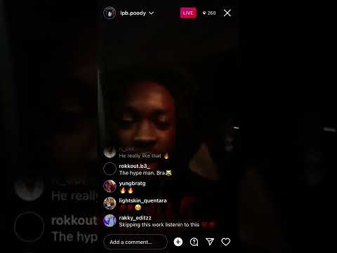 LpbPoody Freestyling On Instagram Live 03-10-22