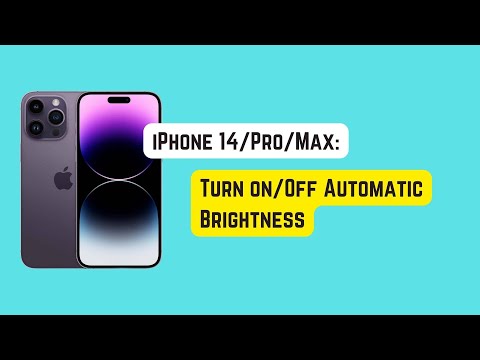 How to Turn On/Off Auto Brightness on iPhone 14 Pro/Max