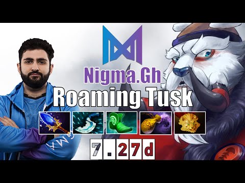 Tusk | Nigma.Gh | Roaming/Soft Support Tusk | 7.27d Gameplay Highlights