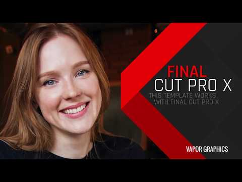 Upcoming Events: Template for Apple Motion 5 and Final Cut Pro X