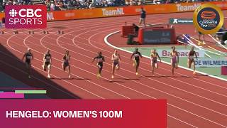 Torrie Lewis, Brianna Lyston and Thelma Davies highlight 100m in Hengelo | #CBCSports