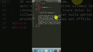 thumb for How To Write Comment In HTML | Learn Web Code| #comments  #coding #htmlcss