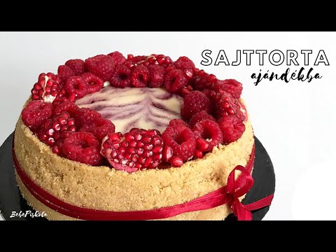 SAJTTORTA ajándékba 🎀 erdeigyümölcsös sajttorta - CHEESECAKE🧀 - BebePiskóta
