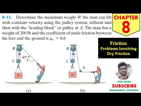 8-11 Friction - Chapter 8 | Hibbeler Statics 14th ed | Engineers Academy