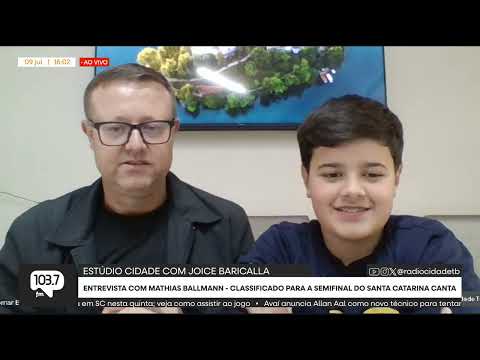 MATHIAS EMOCIONA E AVANÇA NO SANTA CATARINA CANTA