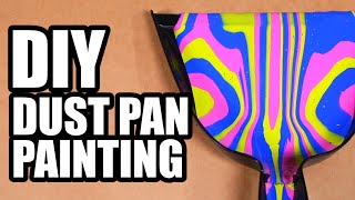 DIY Dust Pan Paint Pouring - Man Vs Art #3