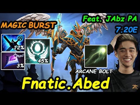 Fnatic Abed - [SkywrathMage] MIDLANE INSANE MAGIC BURST Feat JAbz [PhantomAssassin]  Dota2 7.20 Rank