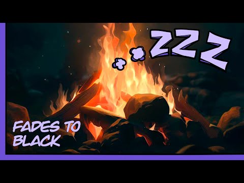 Campfire - relaxing, calming, soothing - 8 hours - fades to black