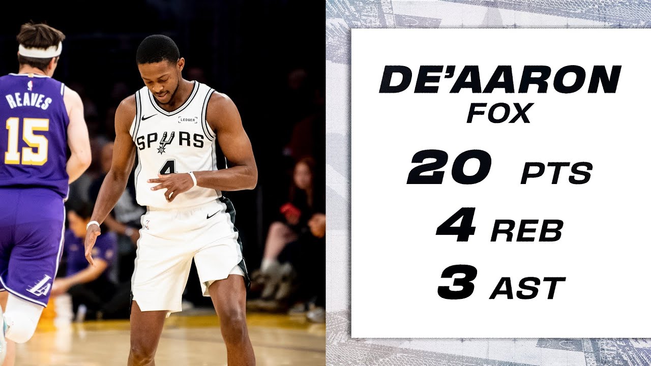 De'Aaron Fox Delivers Clutch Buckets in Win vs. Lakers