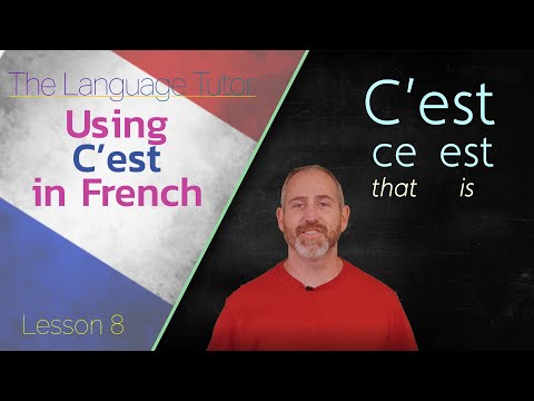 L'utilisation de « c'est » en français | Le professeur particulier de langues *Leçon 8*