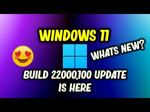Windows 11 22000.100 Build Is Here|| What's New???