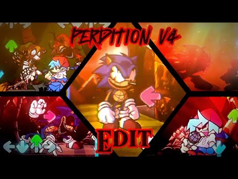 FNF vs Sonic.Exe//DareDevil Funkin - Perdition V4 | Satanos + Souls Part (VideoEdit+Shaders)
