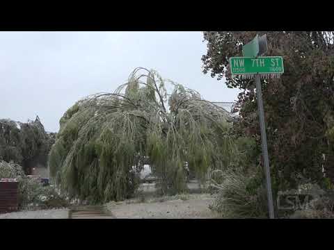 10-26-2020 Yukon-Oklahoma City, OK -  October  Ice Storm: Car Crashes, Tree Damage, Slick Bridges