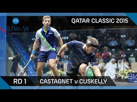 Squash: Qatar Classic 2015 - Men's Rd1 Highlights: Castagnet v Cuskelly
