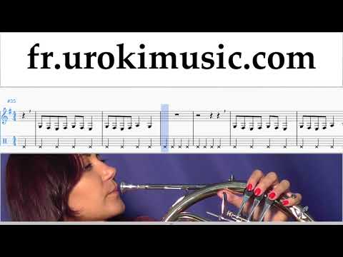 Comment Jouer du Cor D'harmonie Dua Lipa - New Rules Tab Tablature Partie#2 um-i829