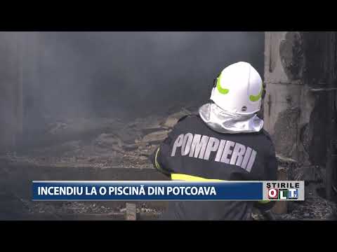 INCENDIU LA O PISCINA DIN POTCOAVA