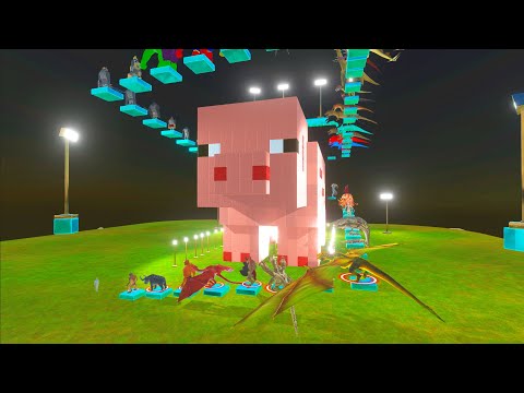 ⚔️ FPS AVATAR MINECRAFT PIG EXTREME DEATH RUN - Animal Revolt Battle Simulator