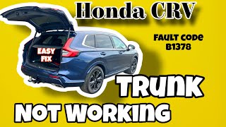 Honda CR-V Trunk Won't Open? Here's The Easy Solution