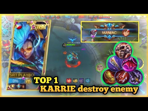 STRONG SIDELANE KARRIE is still meta? | Karrie maniac | BEST BUILD KARRIE