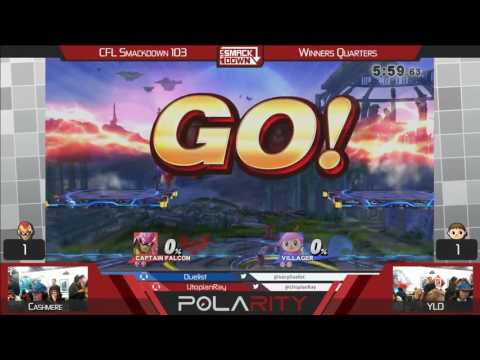 CFL Smackdown 103 WiiU - Cashmere (Falcon) vs YLD (Villager) - Winners Quarters