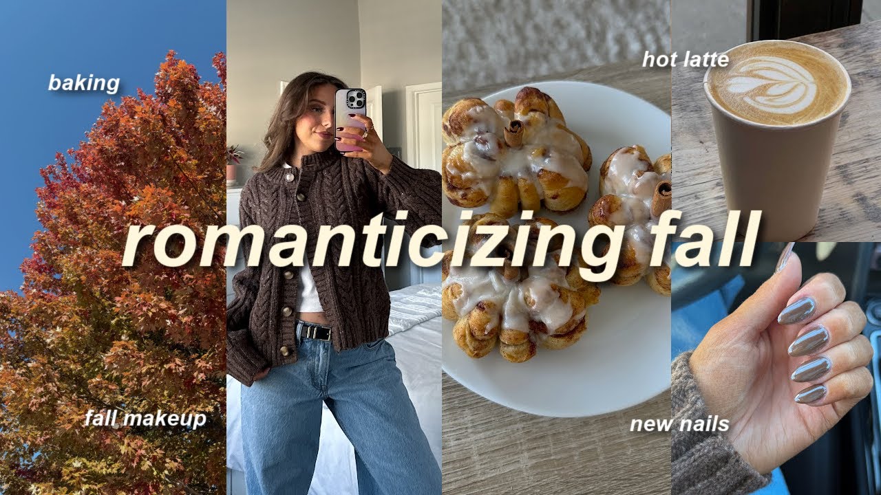 ROMANTICIZING FALL 🍂💌 october vlog, clothing haul, new nails, baking, + more! *ultimate fall vlog*