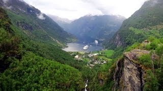 preview picture of video 'Geiranger, Norvegian Fjords Cruise June 2013'