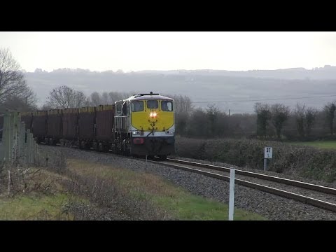 Empty timber (080) & DFDS liner (073) @ Killarney & Kilbline xing (7-3-2014)